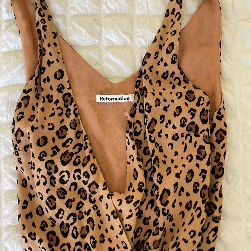 Reformation anchorage feline mini wrap dress - Picture 2 of 9